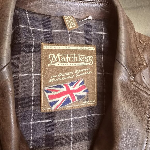 MATCHLESS Fulham Explorer-style Leather Jacket. Men's SM - Picture 5 of 16